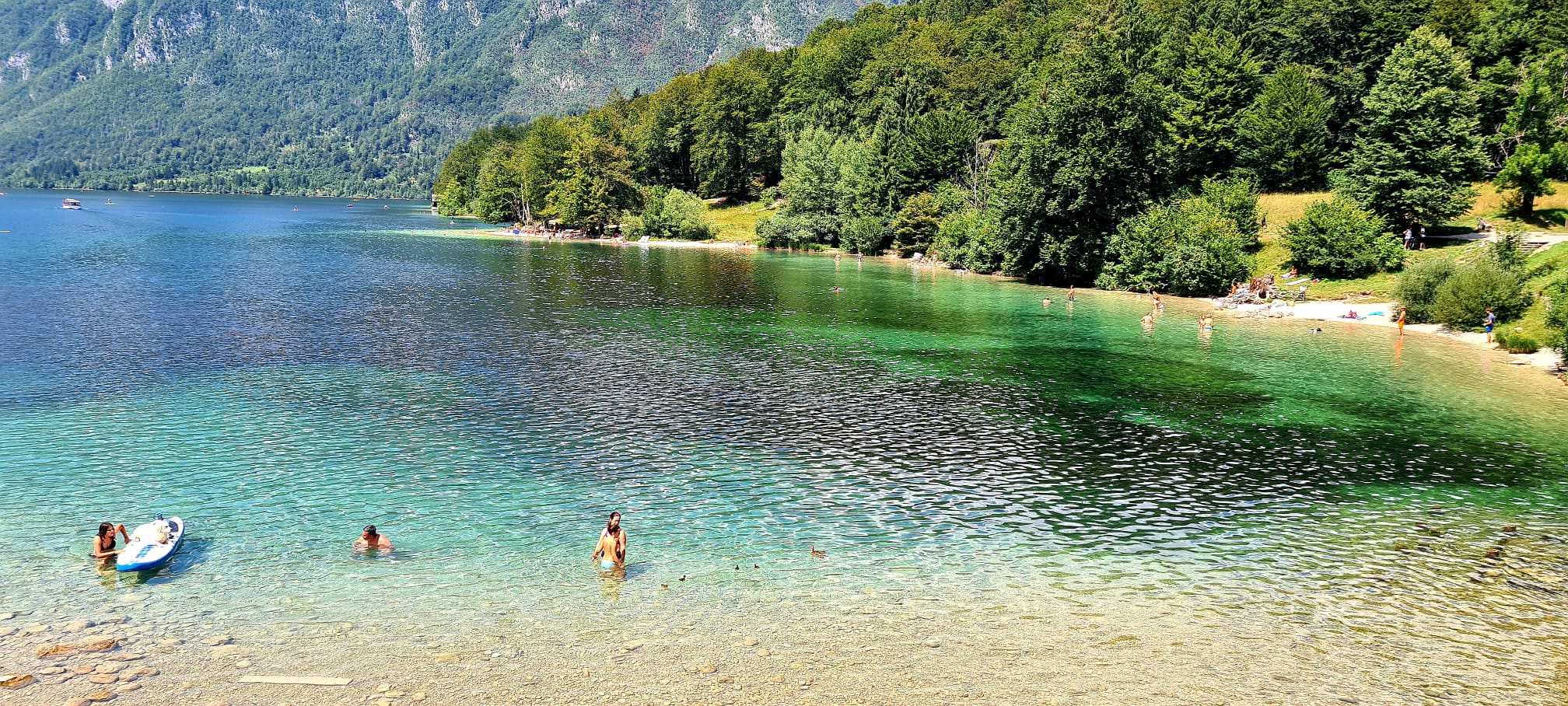 Slovenie Meer van Bohinj